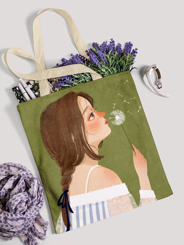 ساک‌دستی پارچه‌ای